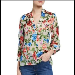 *SOLD* Alice + Olivia Sheila Gardenia Blouse